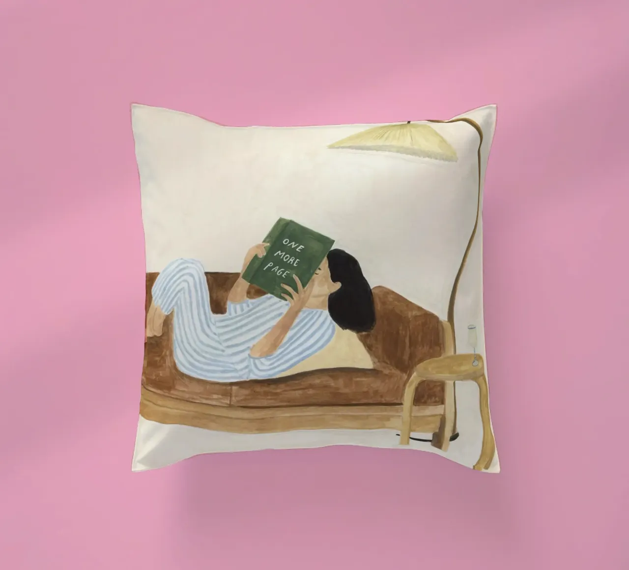 One More Page cuscino da Isabelle Vandeplassche
