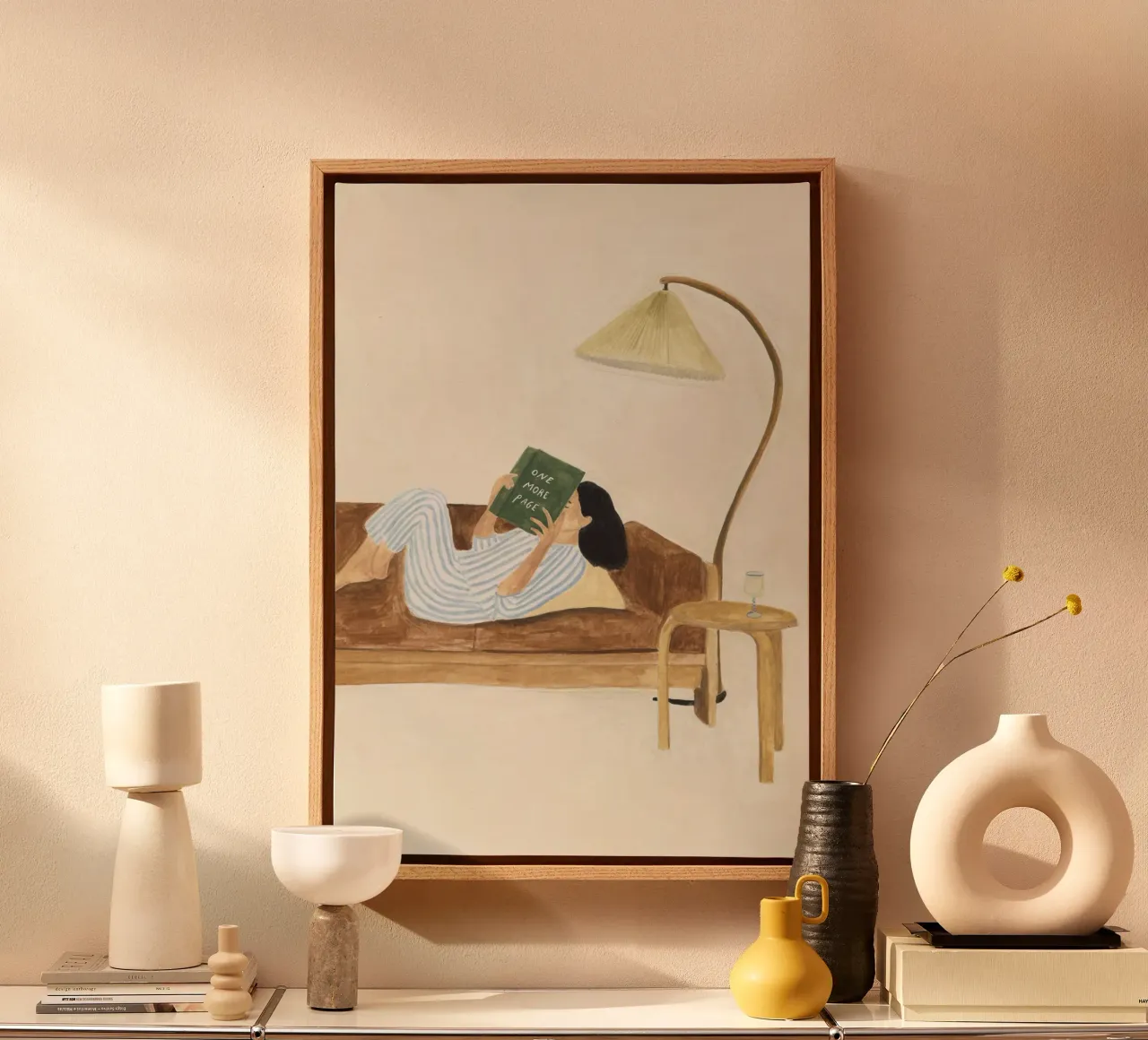 One More Page tela con Cornice a cassetta da Isabelle Vandeplassche