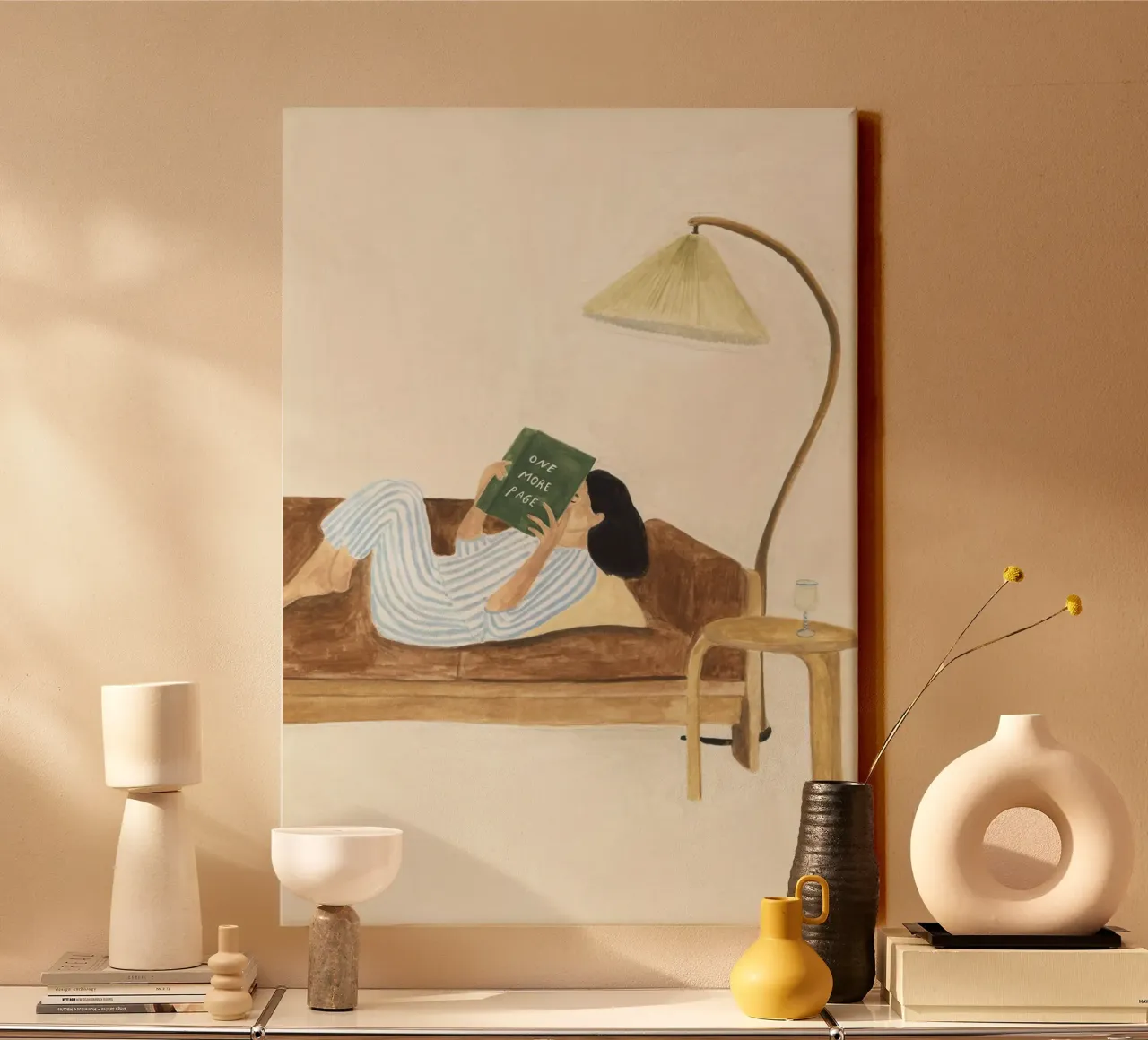 One More Page tela con Cornice a cassetta da Isabelle Vandeplassche