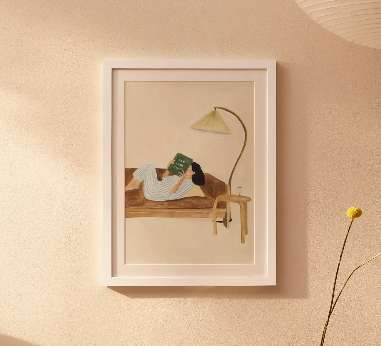 One More Page poster con telaio in alluminio da Isabelle Vandeplassche