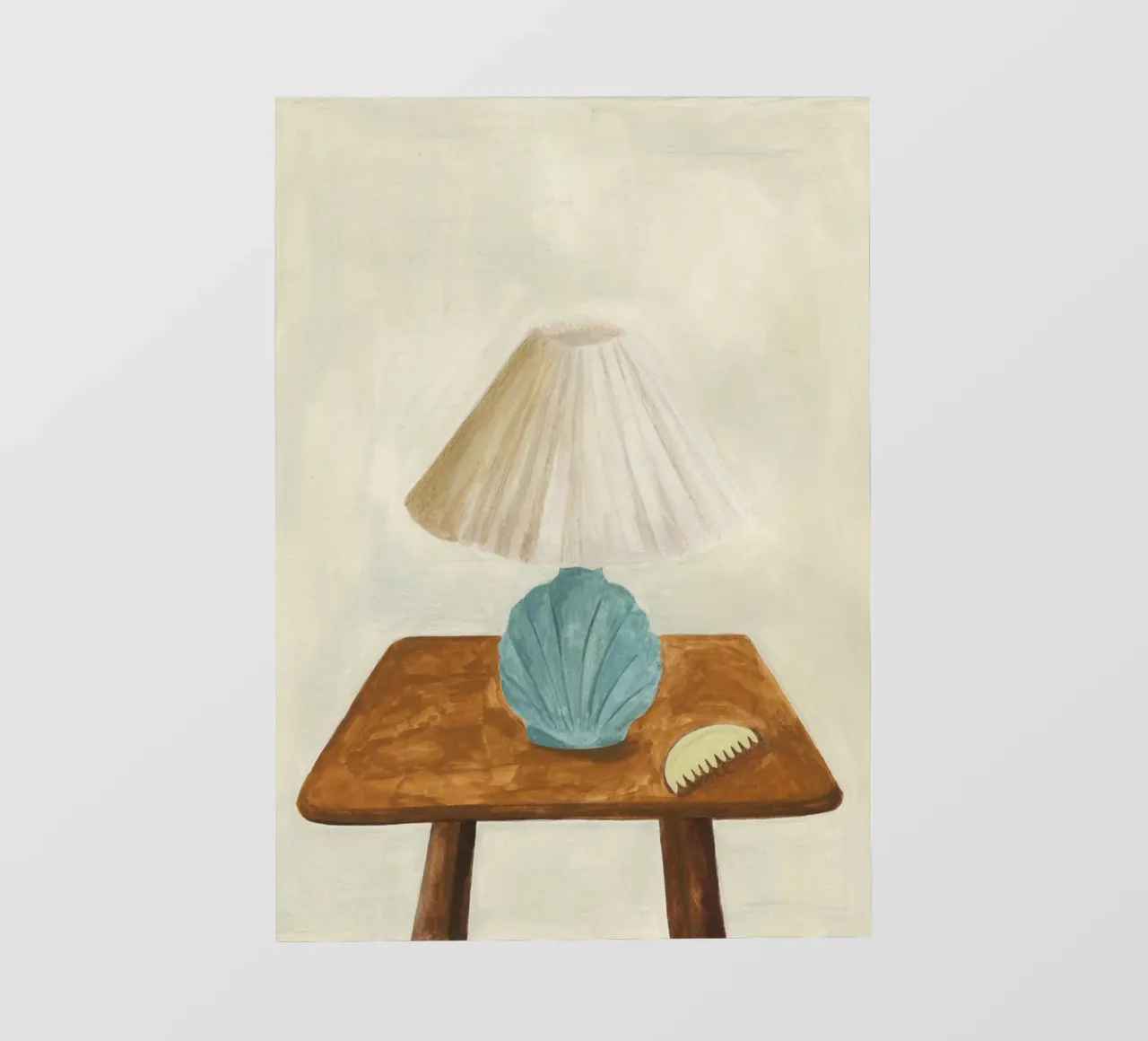Shell Lamp with Comb pellicola backlit da Isabelle Vandeplassche
