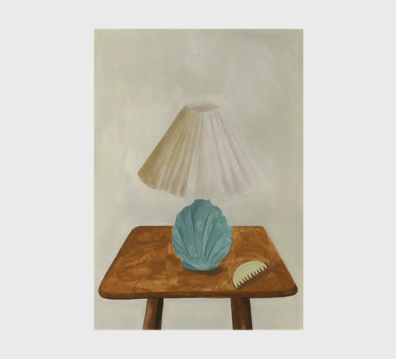 Shell Lamp with Comb notebook by Isabelle Vandeplassche