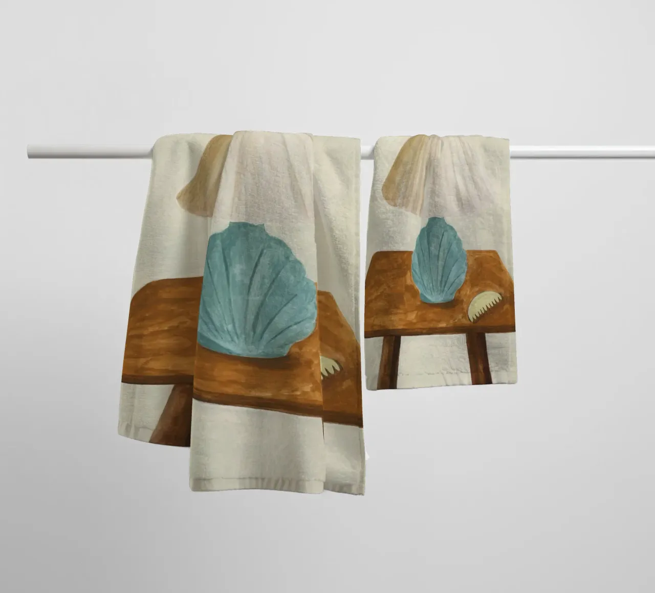 Shell Lamp with Comb asciugamano da bagno da Isabelle Vandeplassche