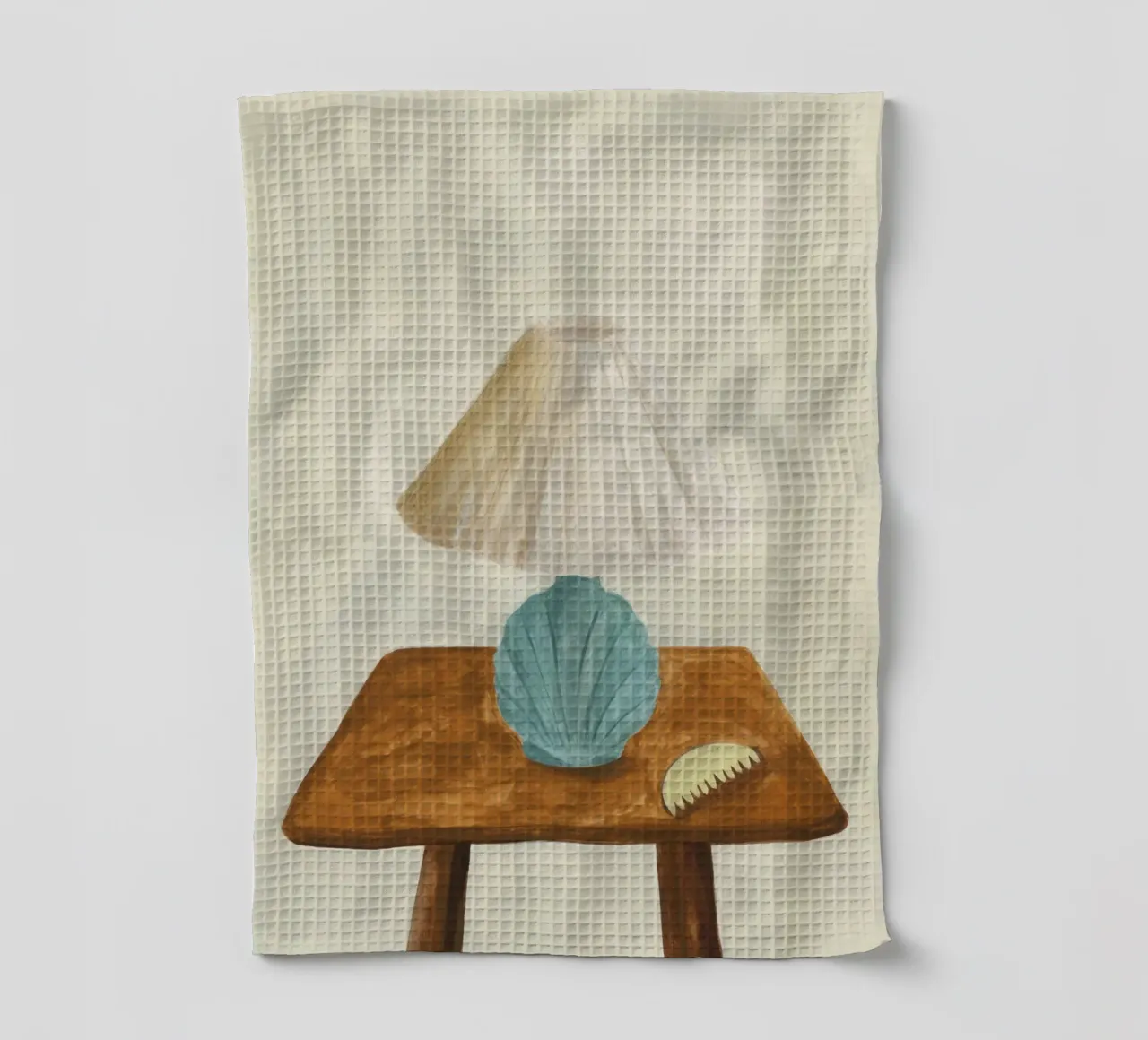 Shell Lamp with Comb canovaccio da cucina da Isabelle Vandeplassche