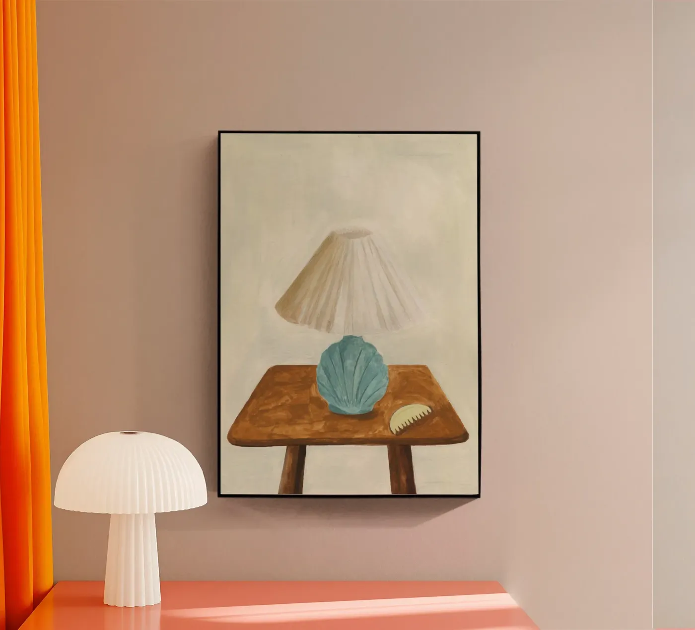 Shell Lamp with Comb acrylic glass by Isabelle Vandeplassche