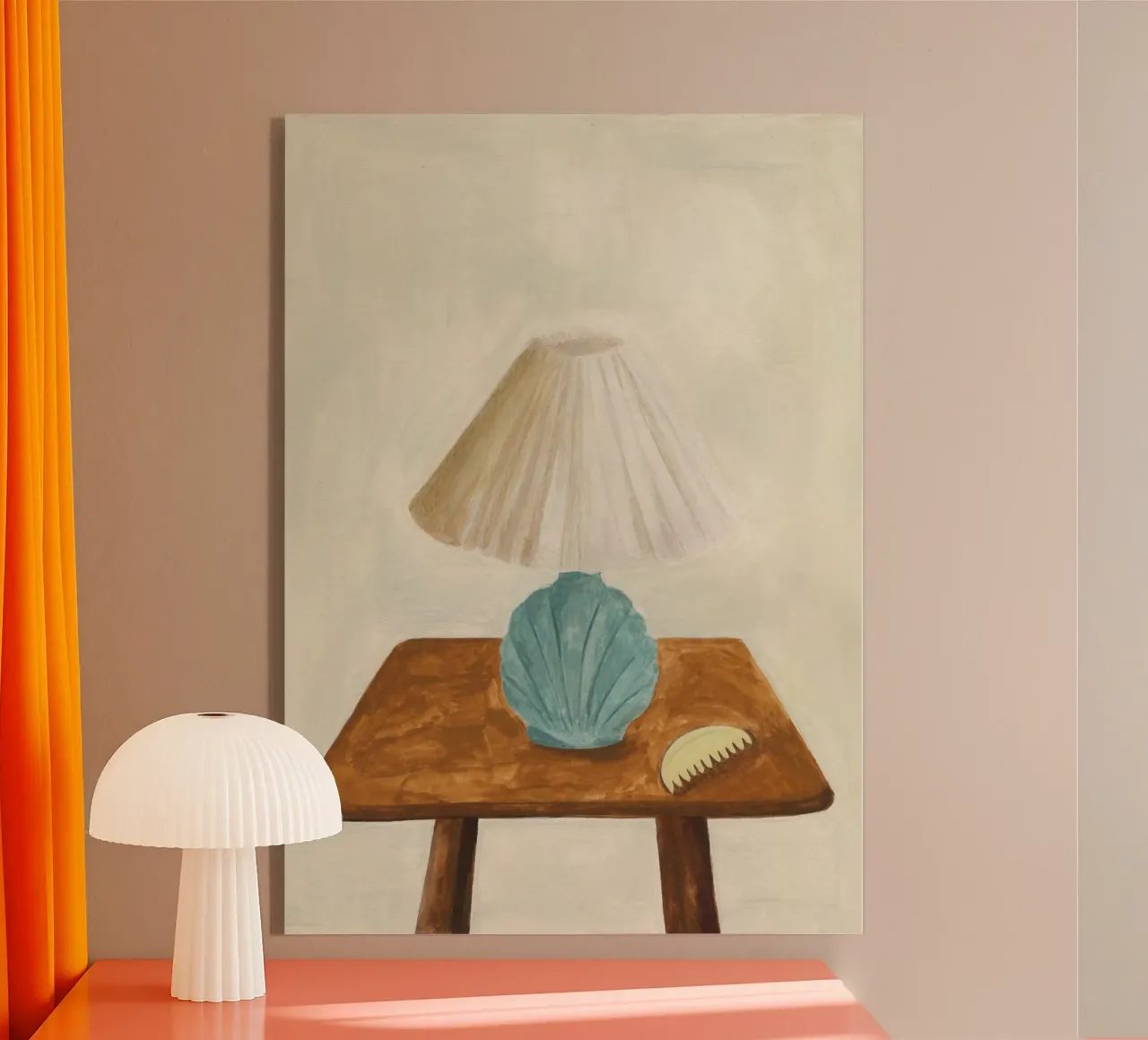 Shell Lamp with Comb plexiglass da Isabelle Vandeplassche