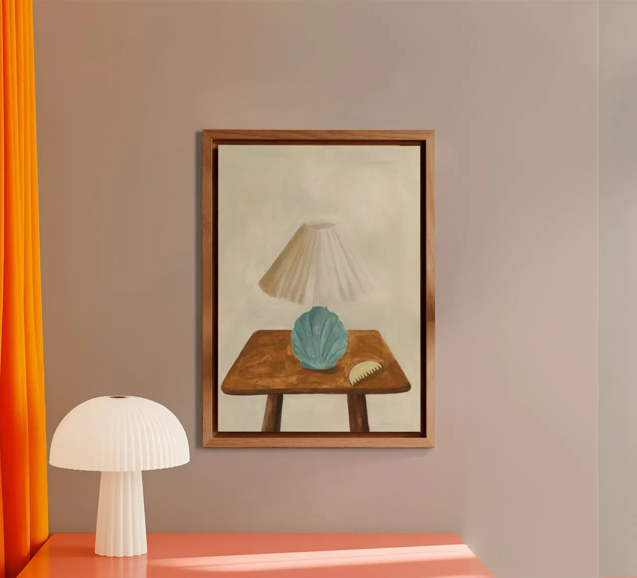 Shell Lamp with Comb alluminio dibond da Isabelle Vandeplassche