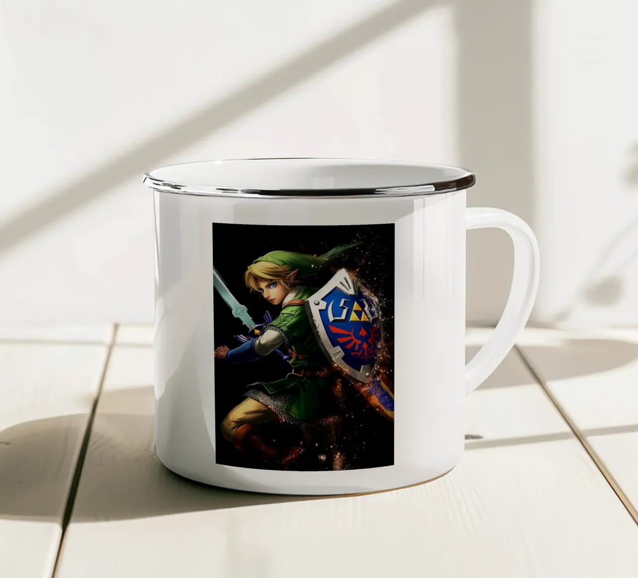Link La leggenda di Zelda tazza in smalto da Fleur de Lys