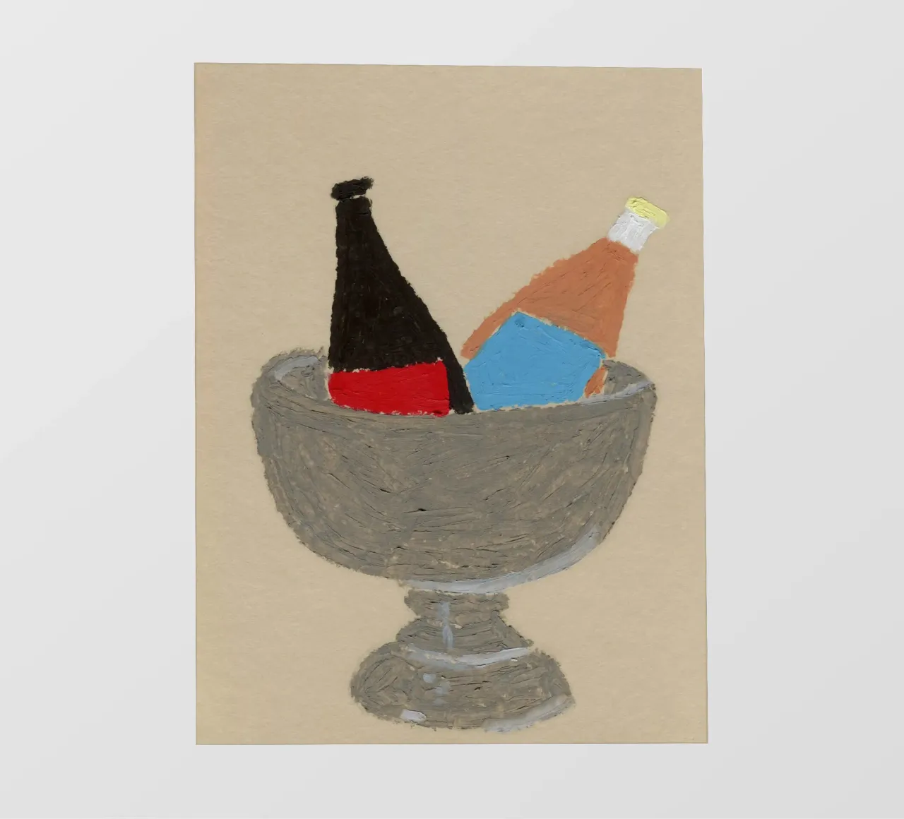Two Bottles telo in pvc da Isabelle Vandeplassche