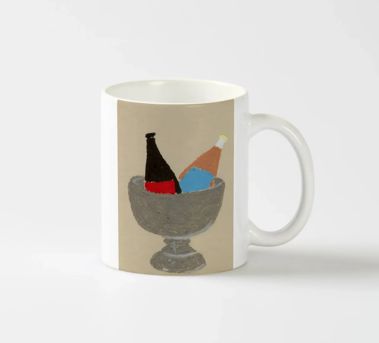Two Bottles tazza in ceramica da Isabelle Vandeplassche