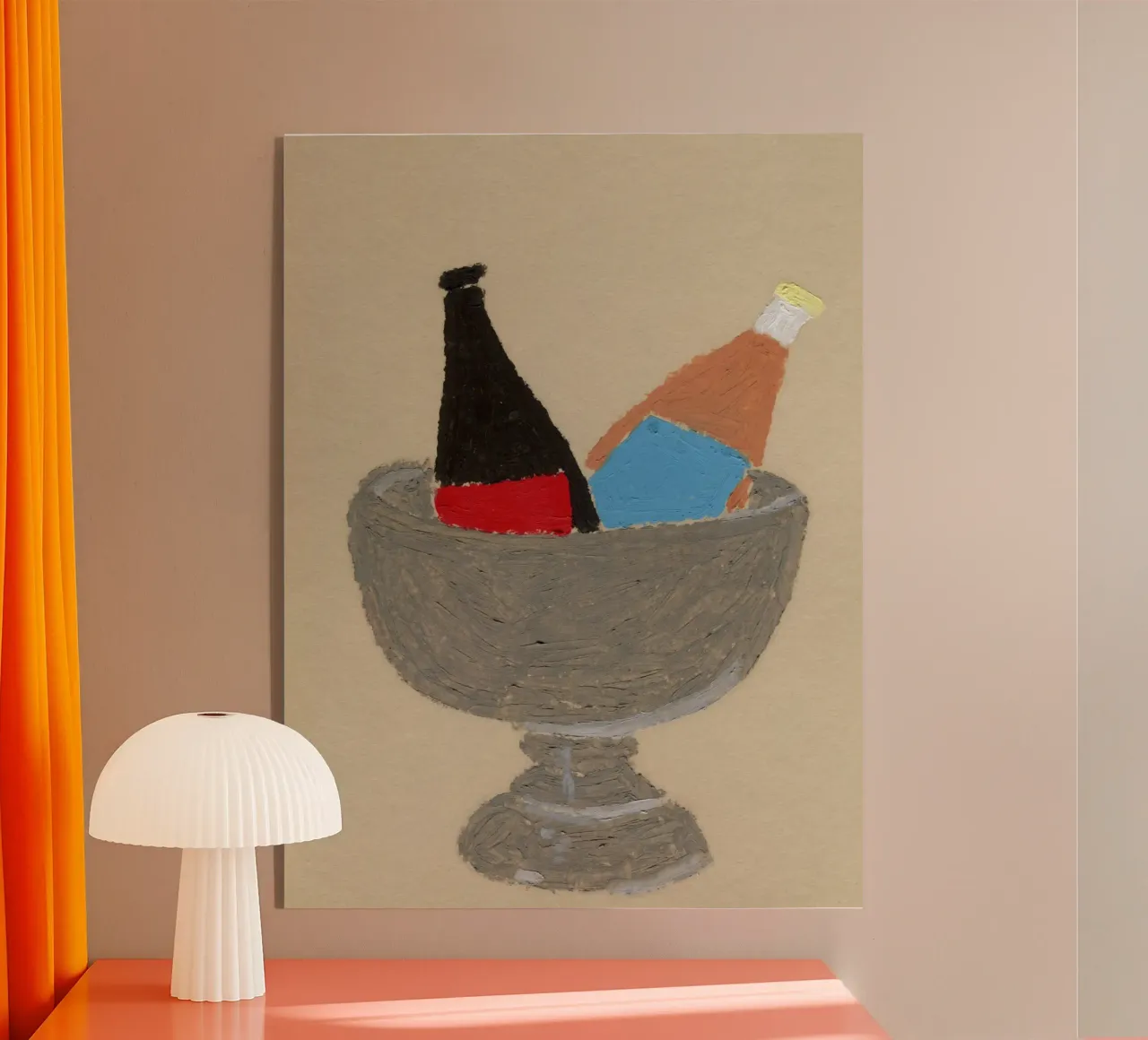 Two Bottles Acryl-Glas von Isabelle Vandeplassche