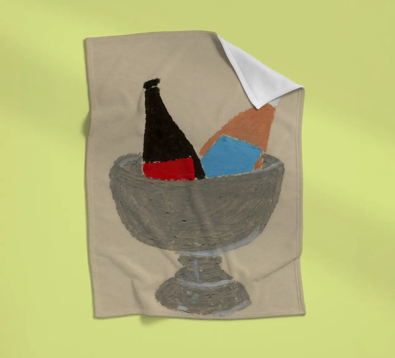 Two Bottles coperta in pile da Isabelle Vandeplassche