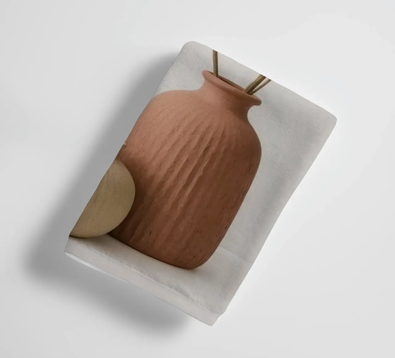 Three Vases with Pampas Grass towel by DesignDoodle