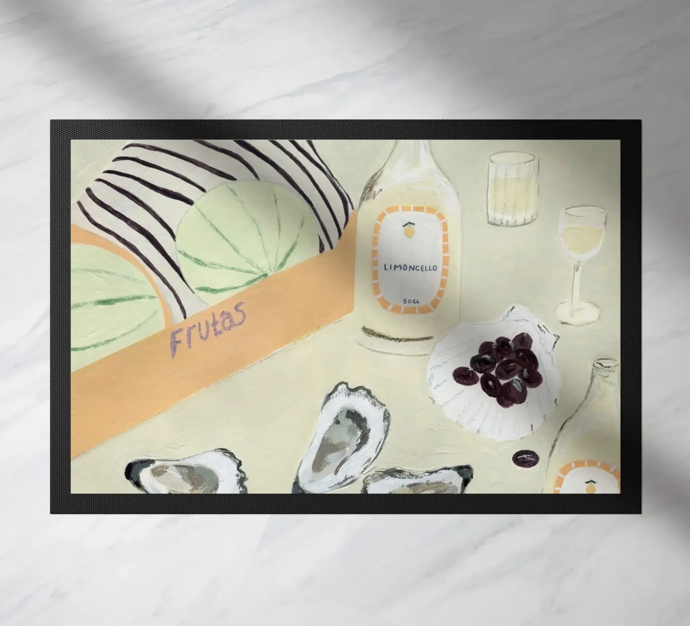 Melons Fußmatte von Isabelle Vandeplassche