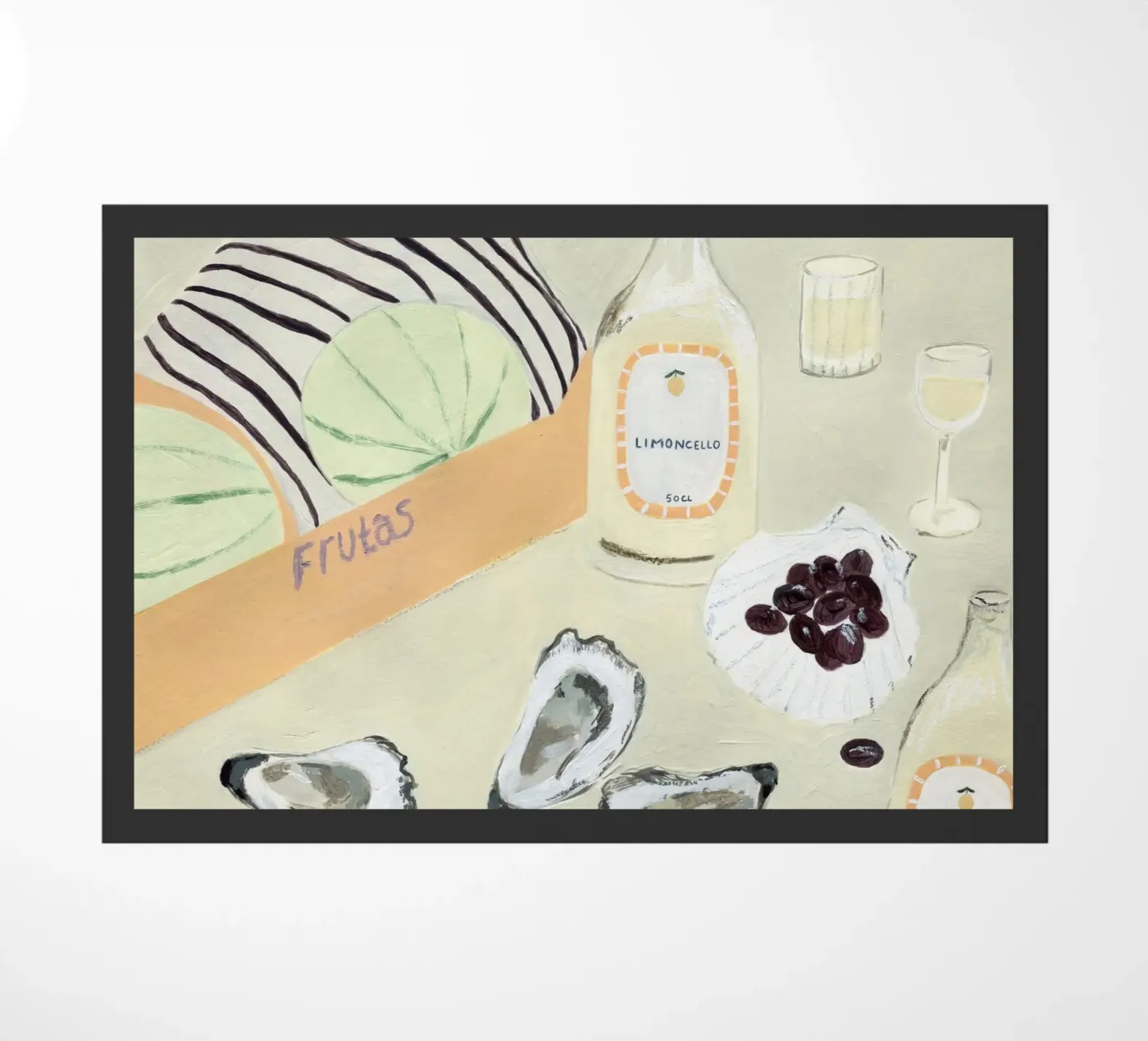 Melons Fußmatte von Isabelle Vandeplassche