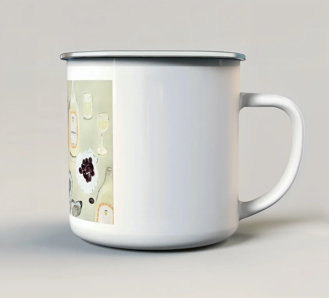 Melons tazza in smalto da Isabelle Vandeplassche