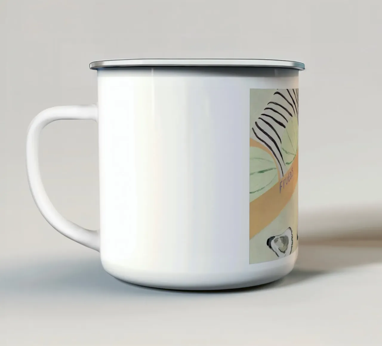 Melons tazza in smalto da Isabelle Vandeplassche