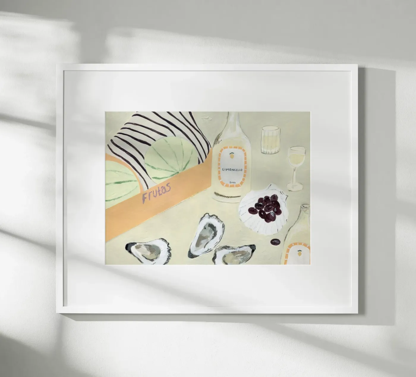 Melons poster van Isabelle Vandeplassche