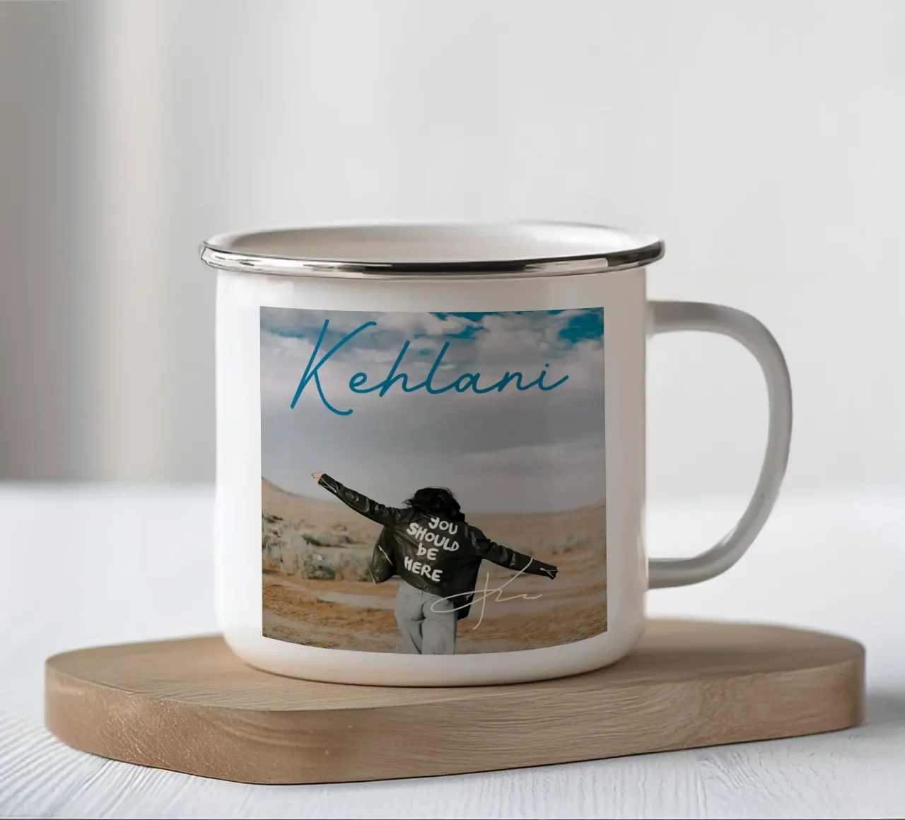 Kehlani - Dovresti essere qui 2 tazza in smalto da eliouxence