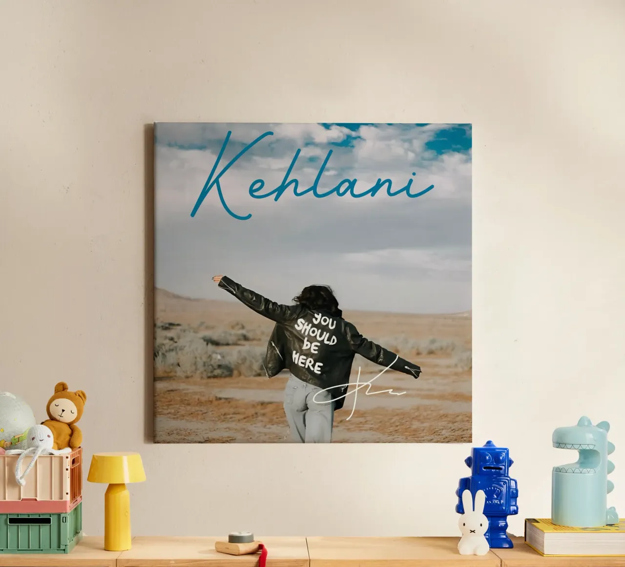 Kehlani - Dovresti essere qui 2 tela con Cornice a cassetta da eliouxence