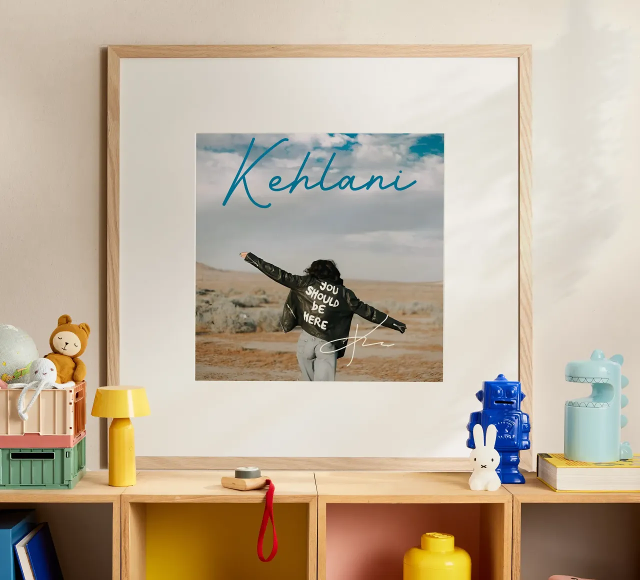 Kehlani - Dovresti essere qui 2 poster con telaio in legno da eliouxence
