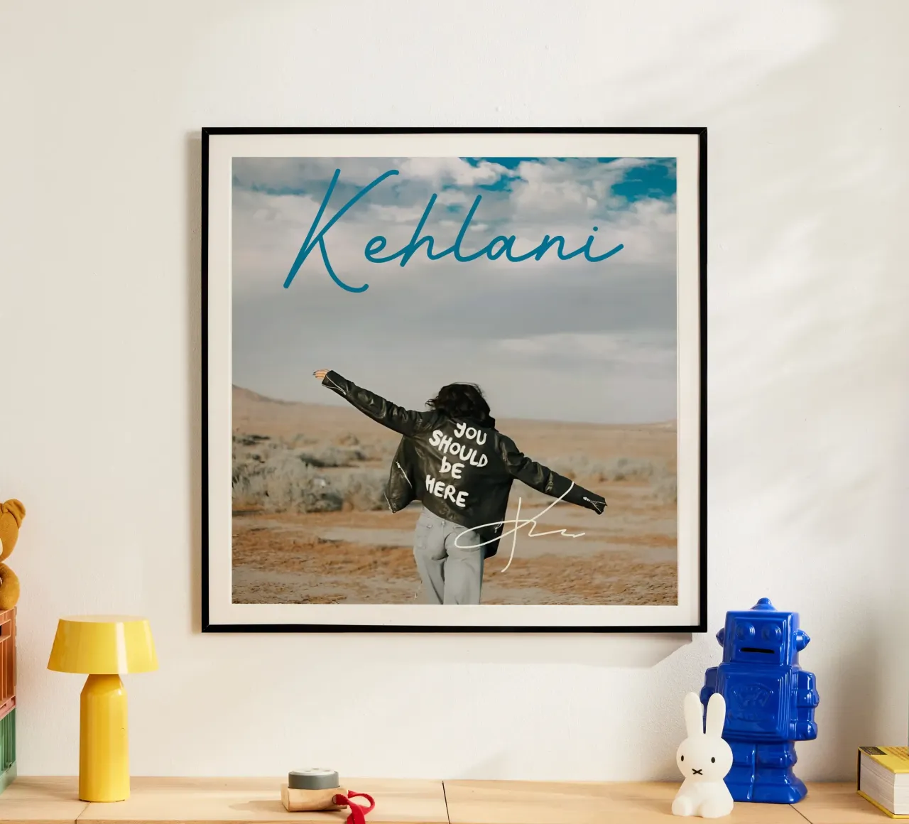 Kehlani - Dovresti essere qui 2 poster con telaio in legno da eliouxence