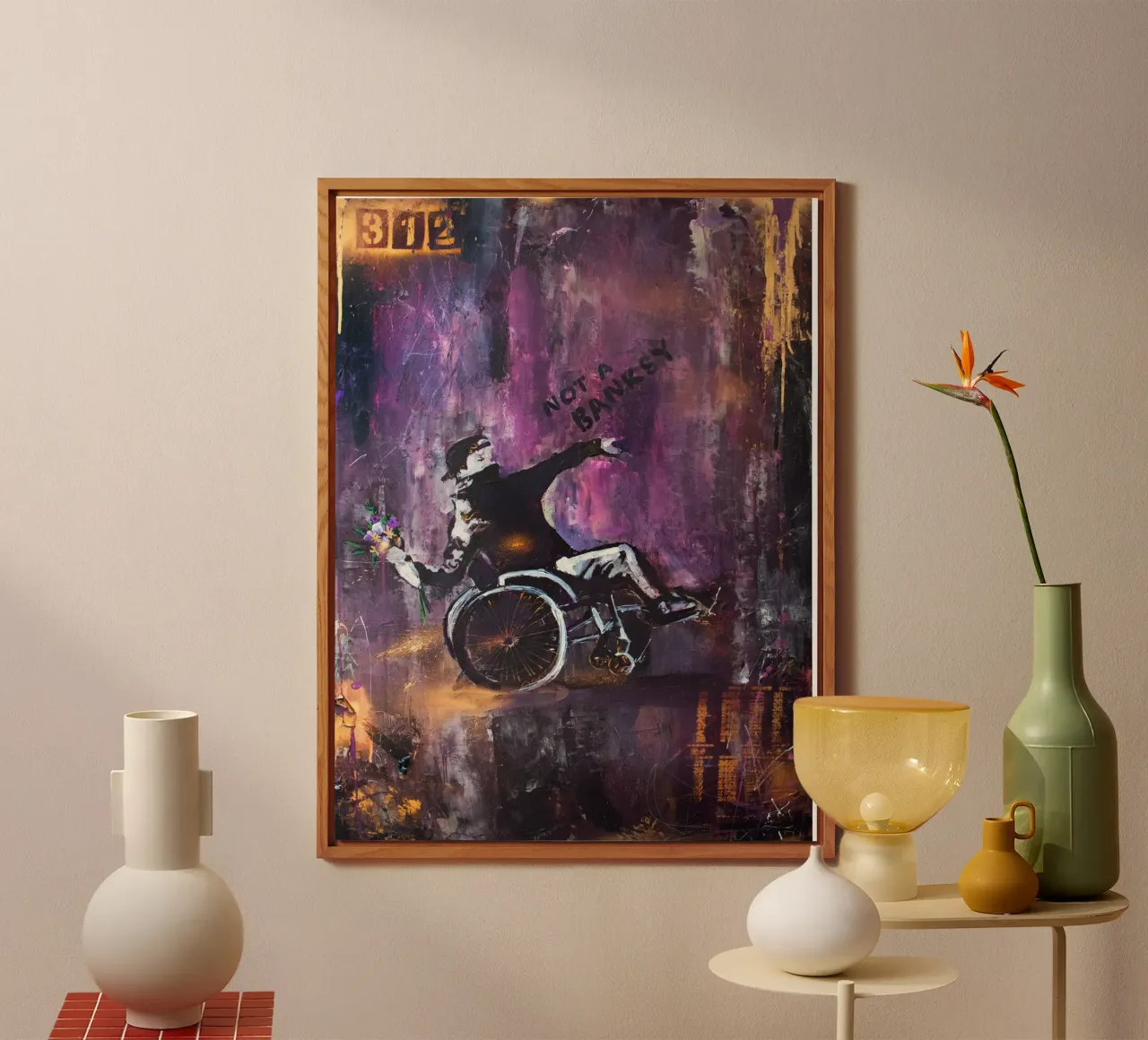 Not a Banksy alluminio dibond da Hirschbild