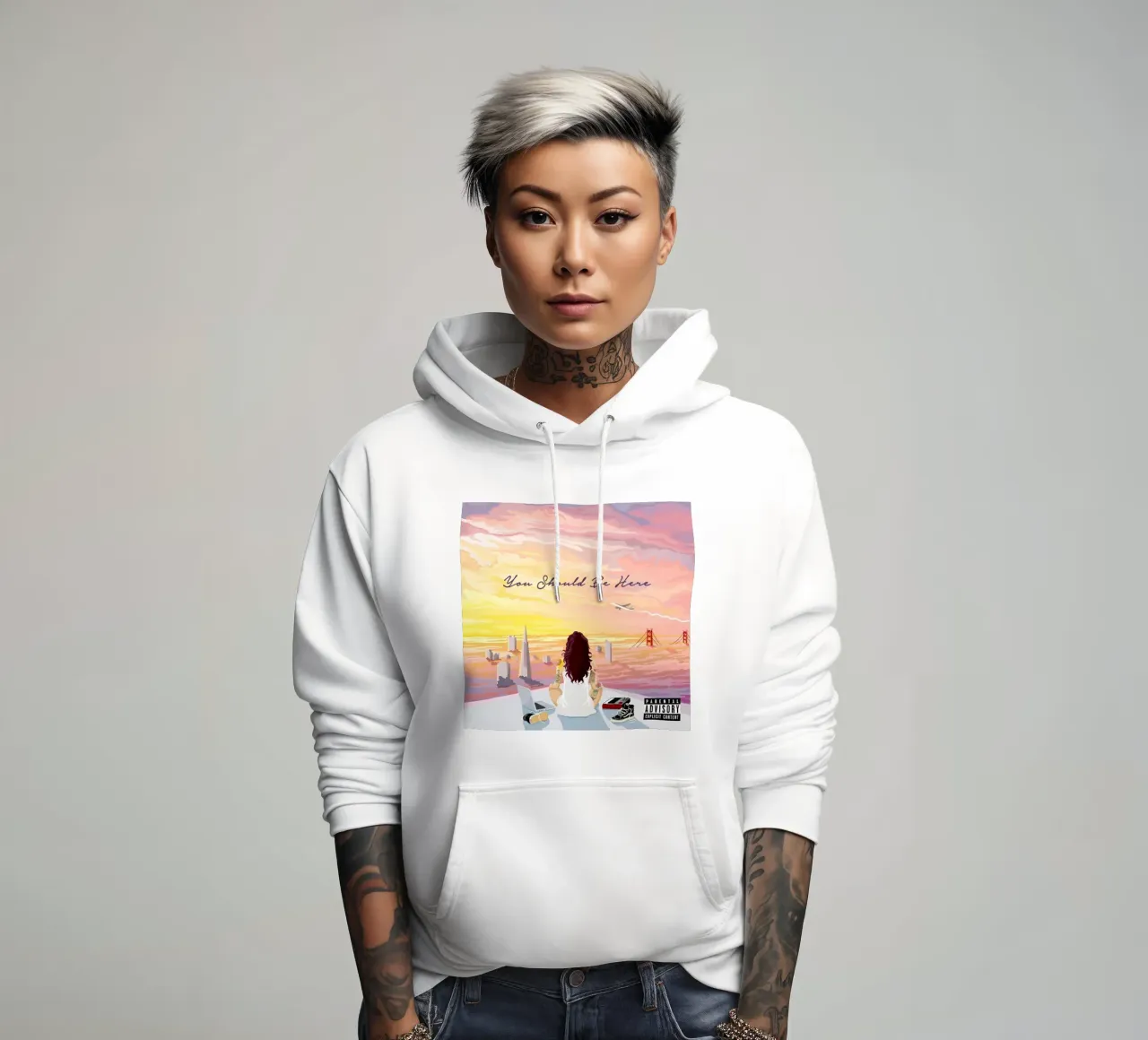 Kehlani - Dovresti essere qui felpa con cappuccio da eliouxence