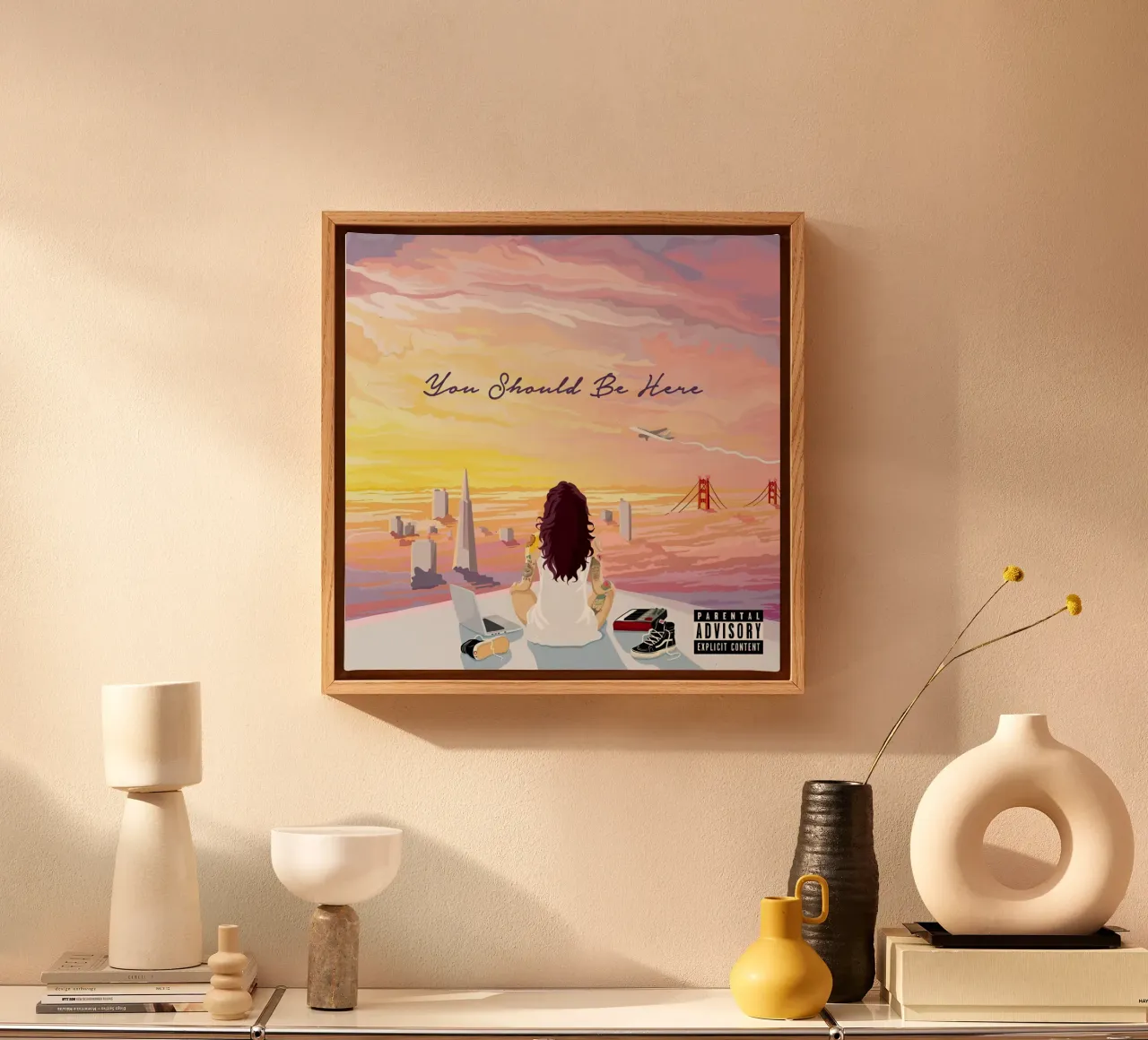 Kehlani - Dovresti essere qui tela con Cornice a cassetta da eliouxence