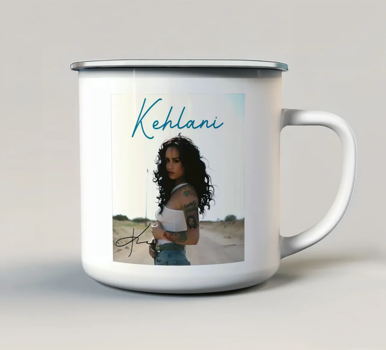 Kehlani - Dovresti essere qui tazza in smalto da eliouxence