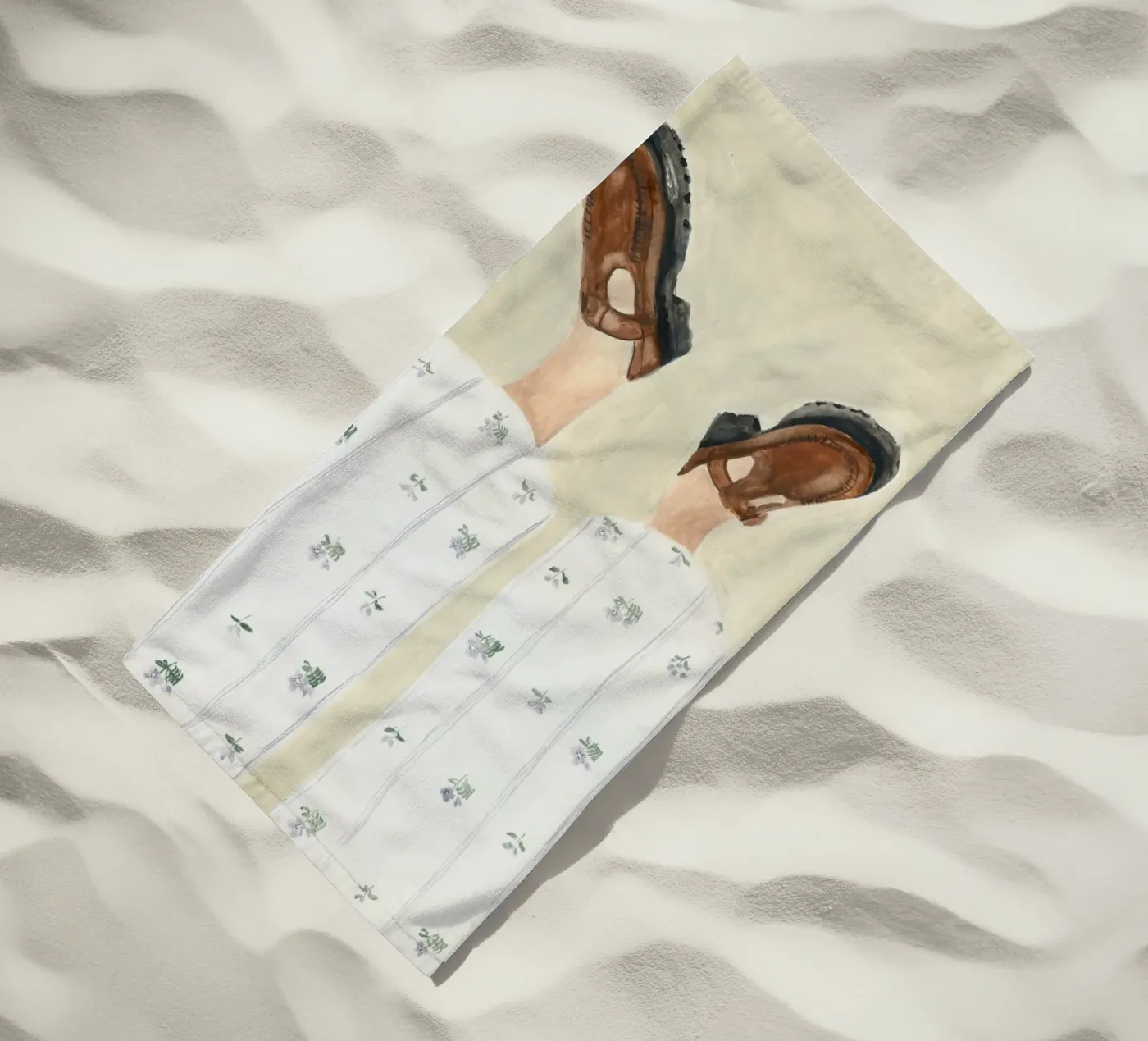 Flower Pants telo mare da Isabelle Vandeplassche