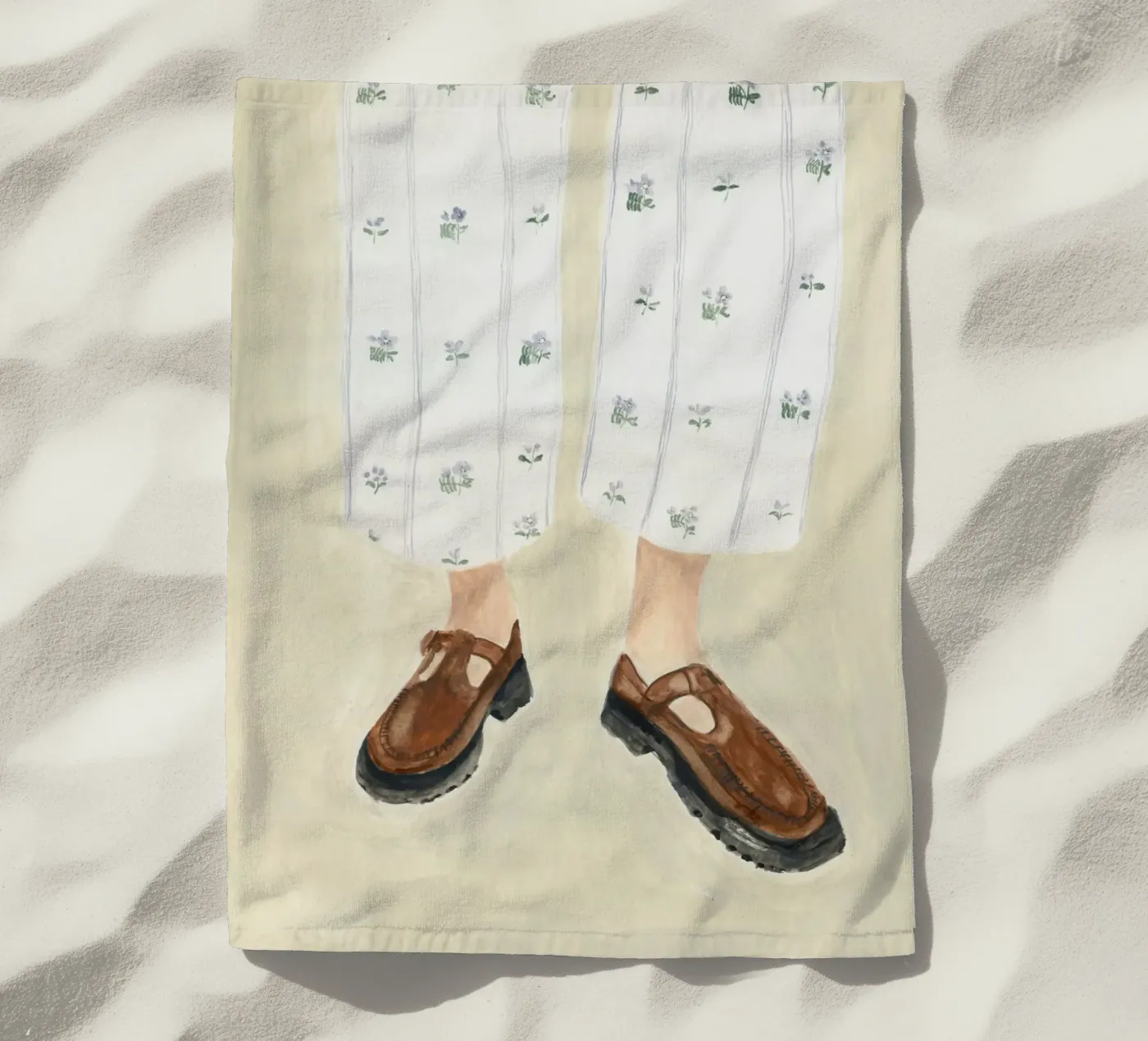 Flower Pants telo mare da Isabelle Vandeplassche