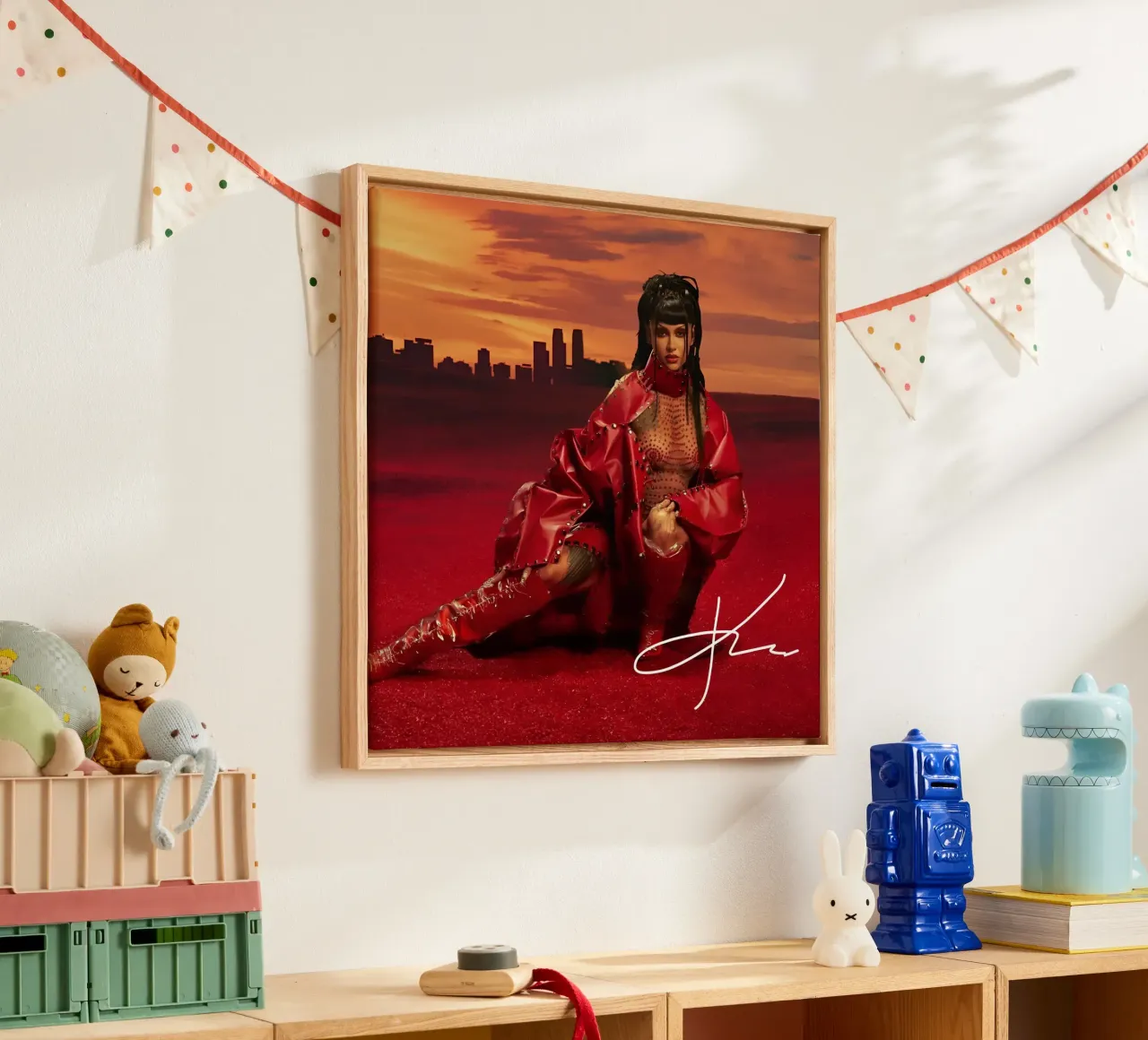 Kehlani canvas met Baklijst van eliouxence
