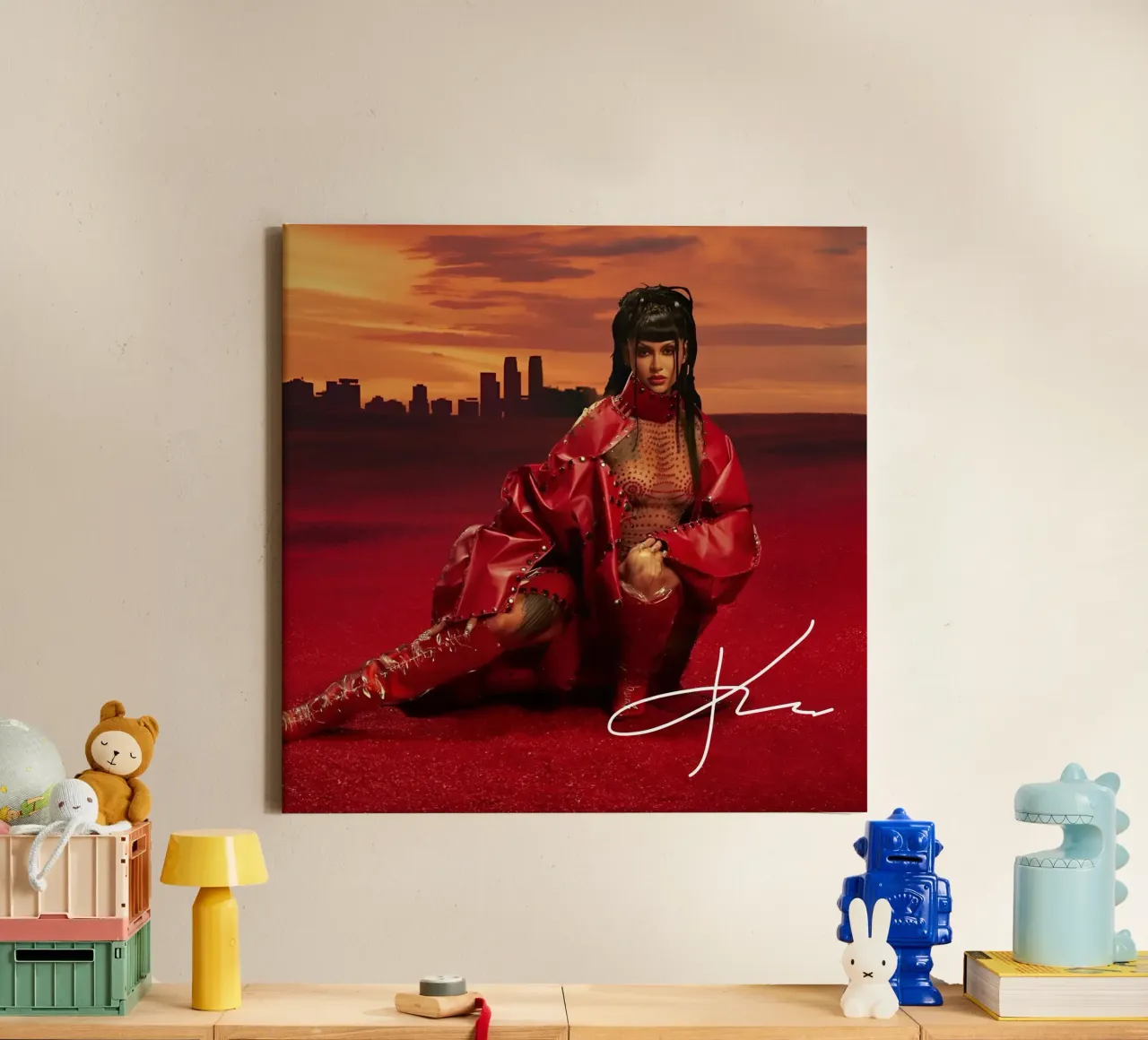 Kehlani canvas met Baklijst van eliouxence