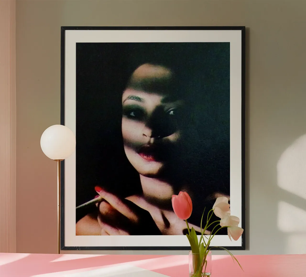 Sade Adu - Amore Sade poster con telaio in legno da eliouxence