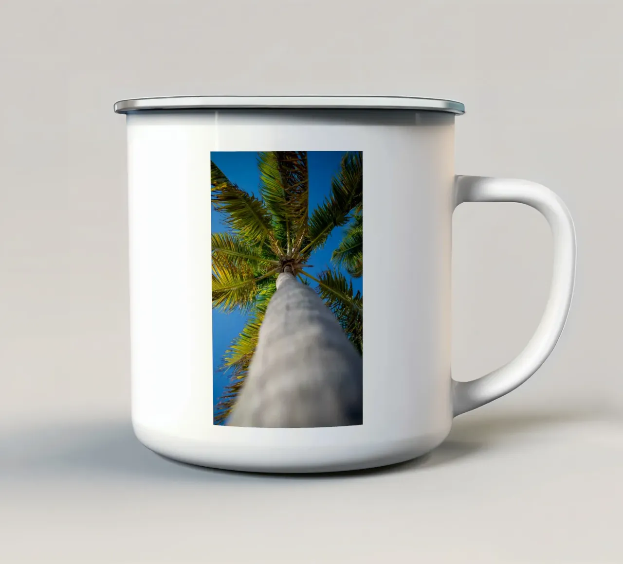Palma tazza in smalto da anderm