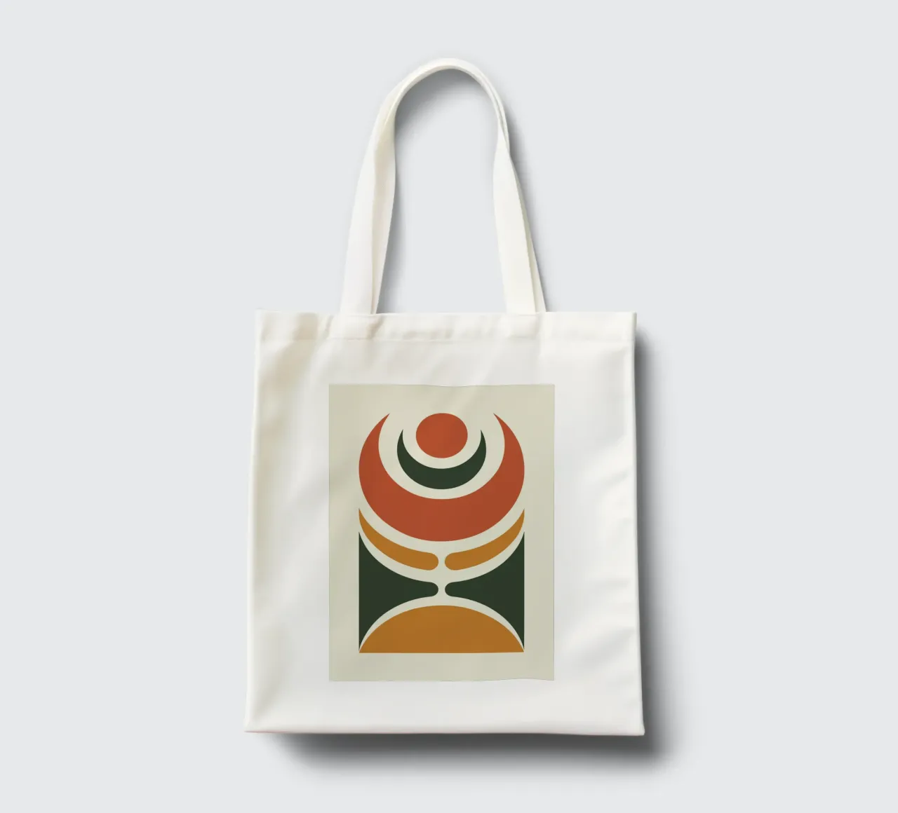 Crescent Moon with Flowing Bands borsa in juta da LisaArtes