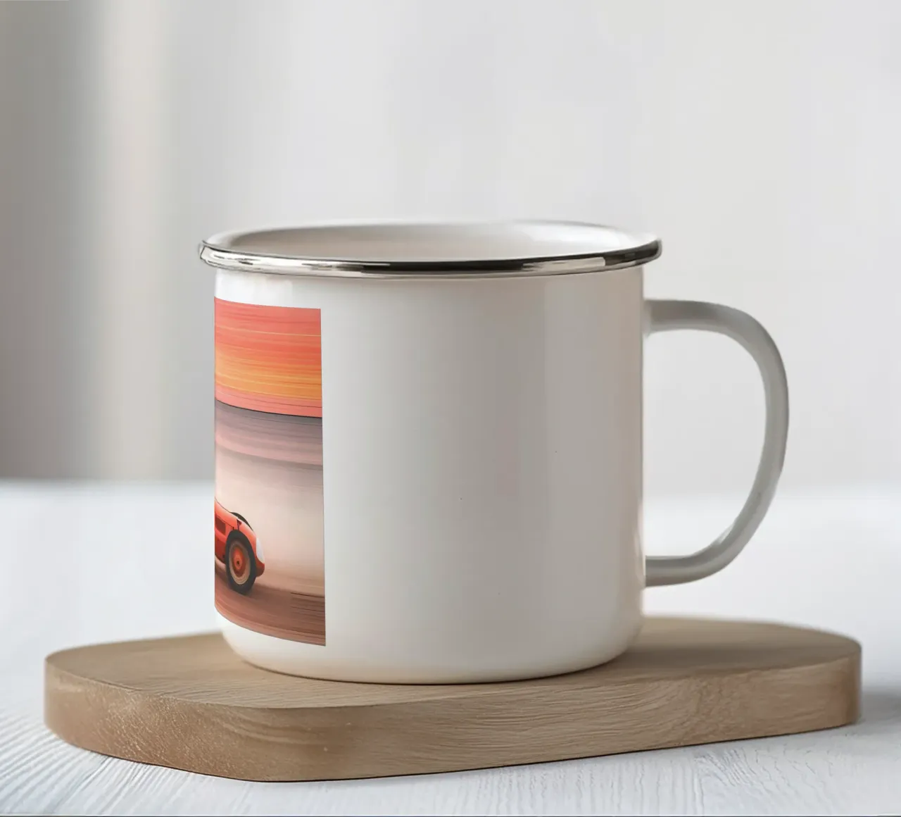 Sunset Road tazza in smalto da ICONICA Art Studio
