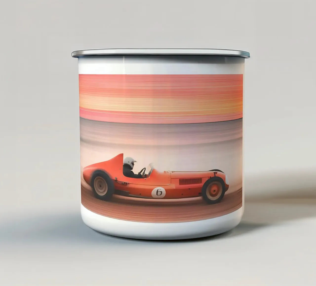 Sunset Road tazza in smalto da ICONICA Art Studio