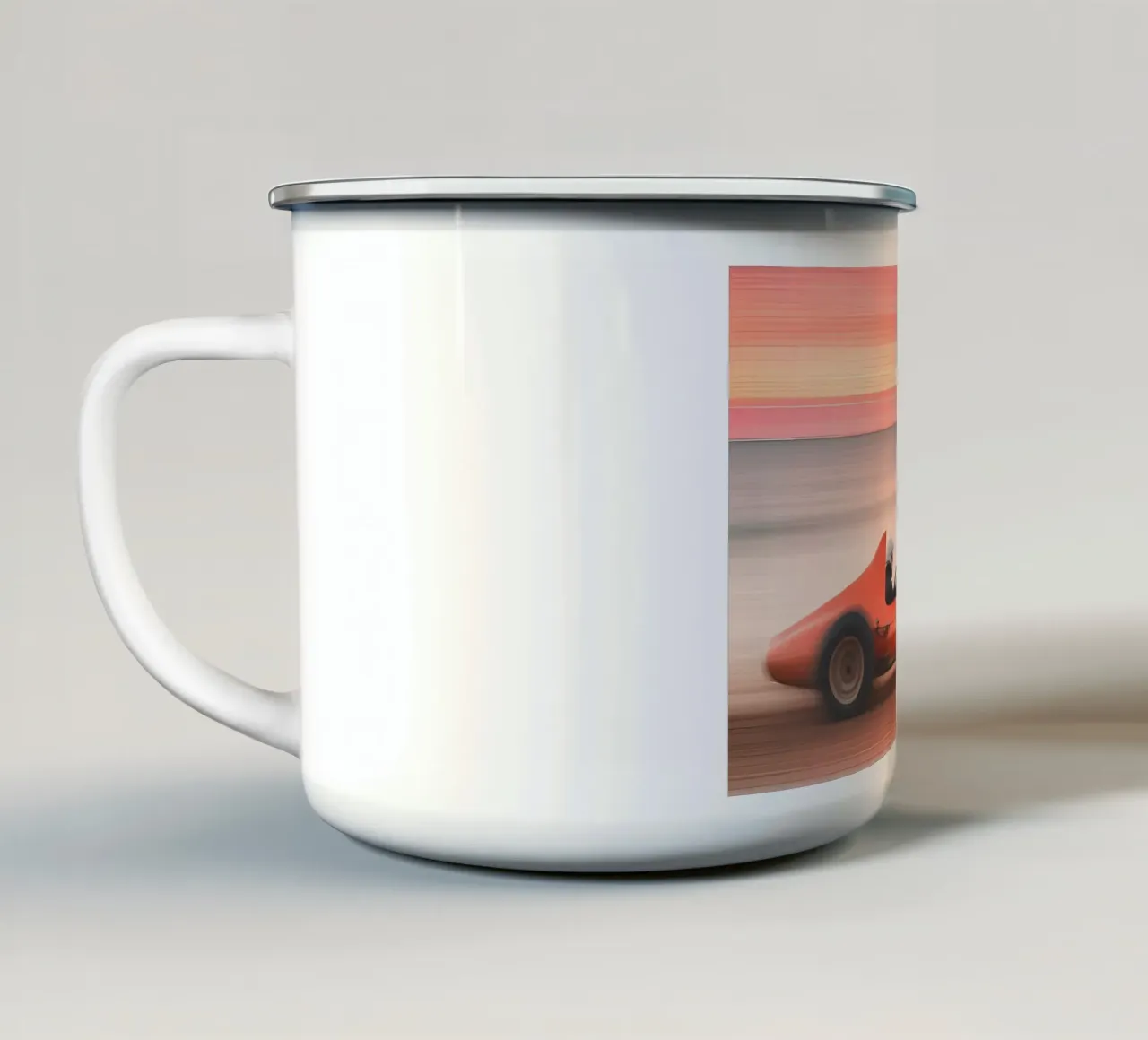 Sunset Road tazza in smalto da ICONICA Art Studio