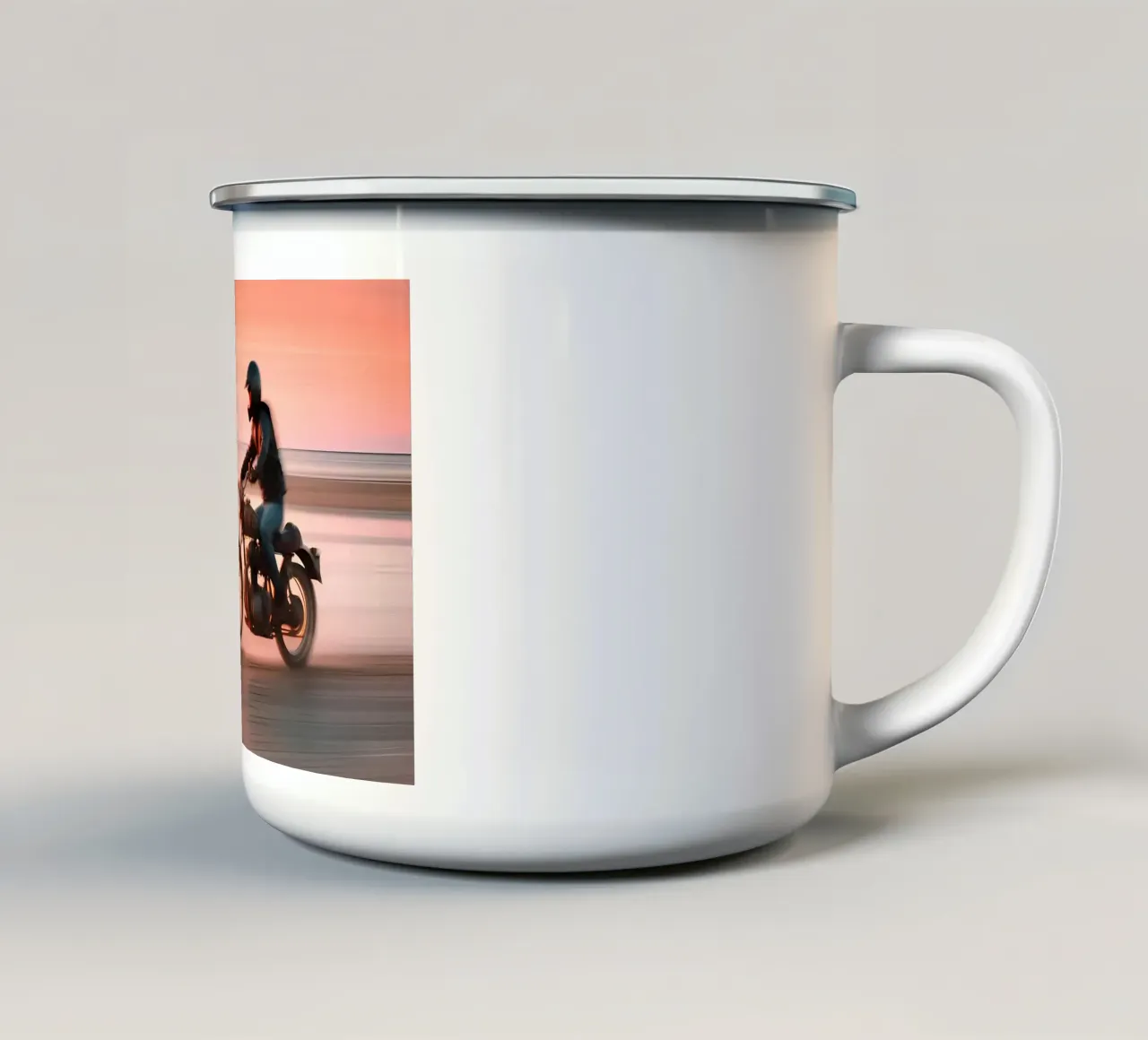 Sunset Driver tazza in smalto da ICONICA Art Studio