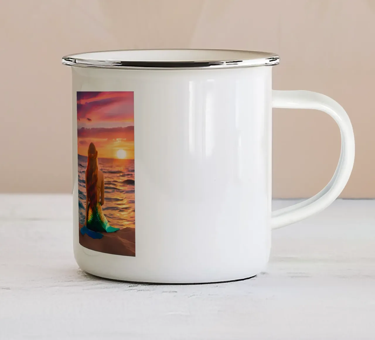 Les Sirènes tazza in smalto da ICONICA Art Studio