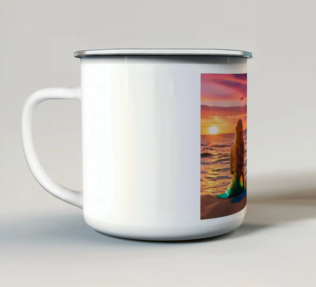 Les Sirènes tazza in smalto da ICONICA Art Studio