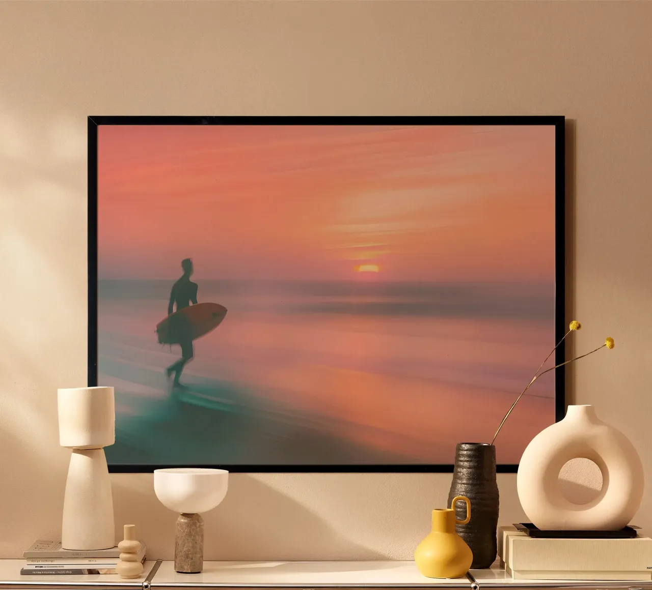 Le Surfeur Seul poster da ICONICA Art Studio