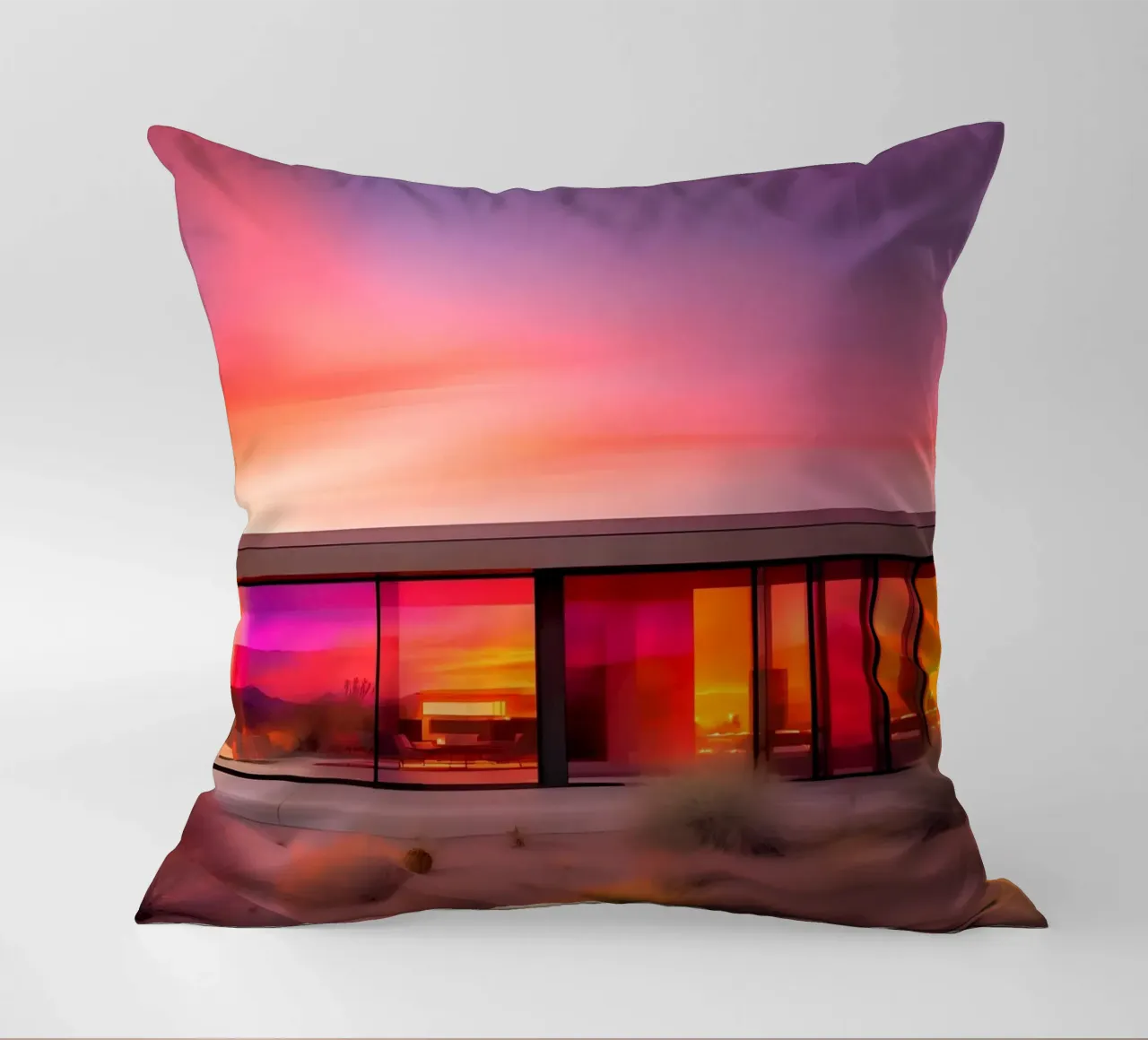 Californian Vibes cuscino da ICONICA Art Studio