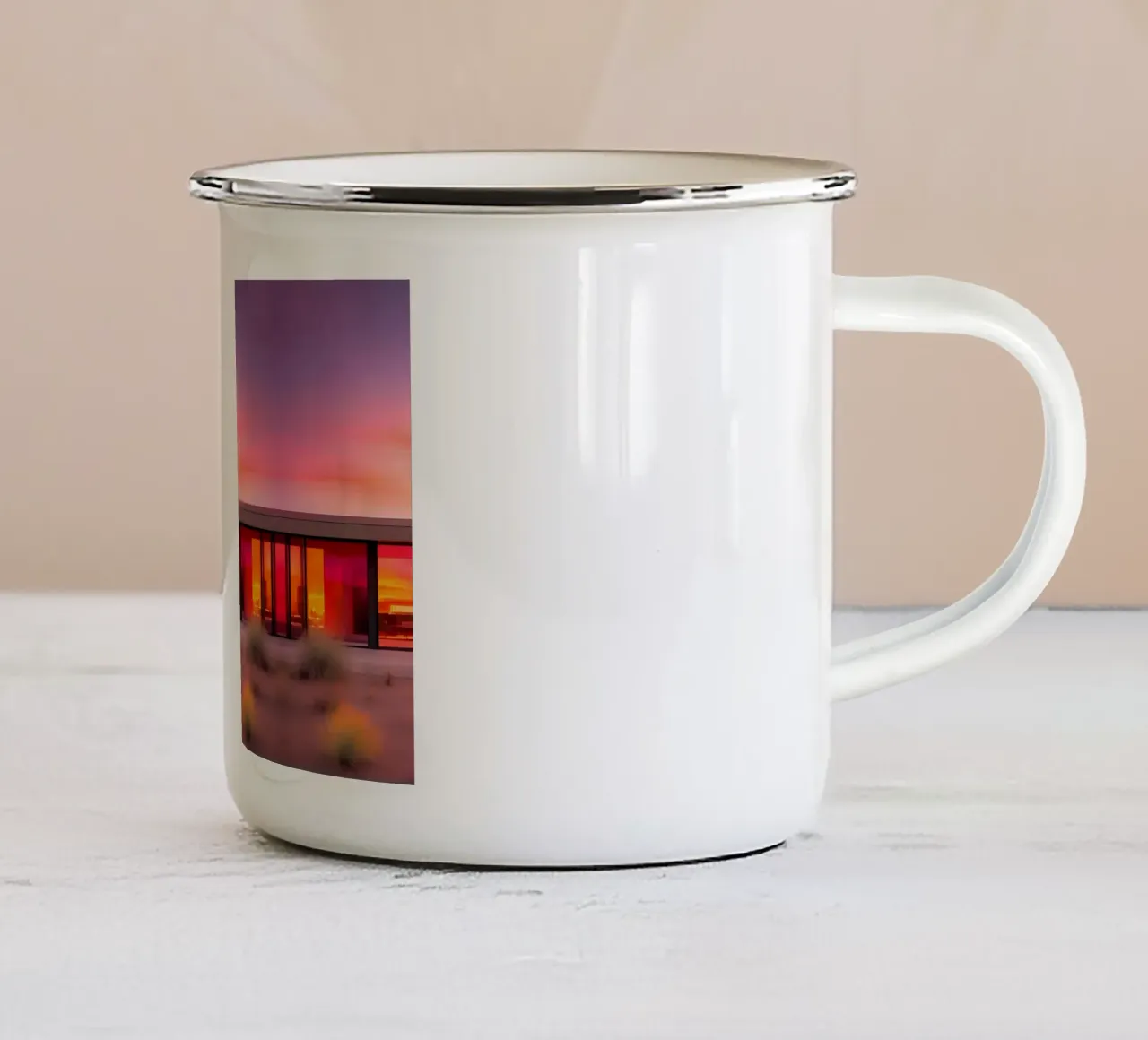 Californian Vibes tazza in smalto da ICONICA Art Studio