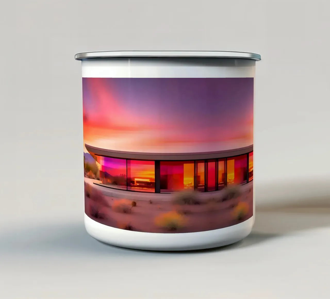 Californian Vibes tazza in smalto da ICONICA Art Studio