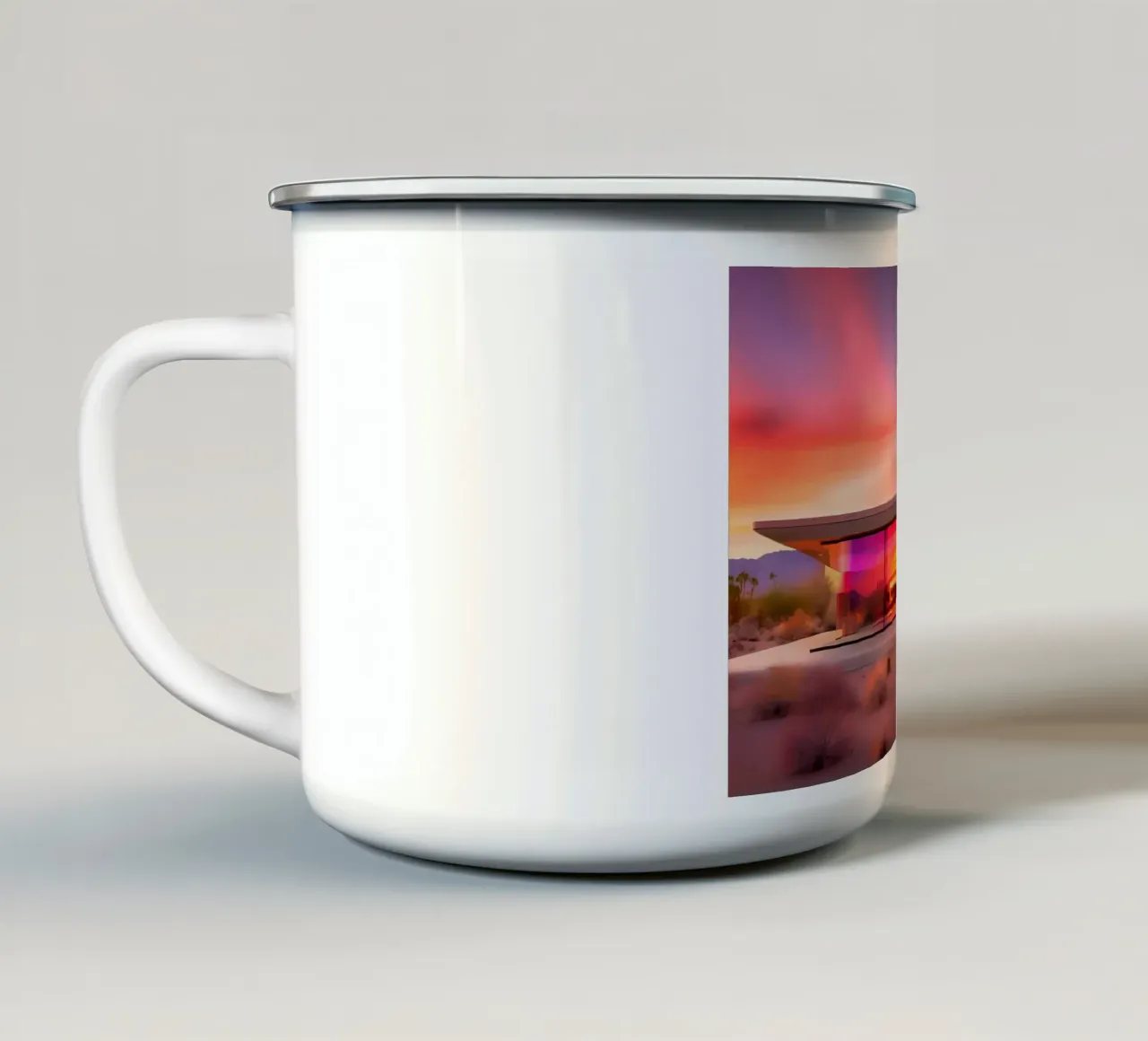 Californian Vibes tazza in smalto da ICONICA Art Studio