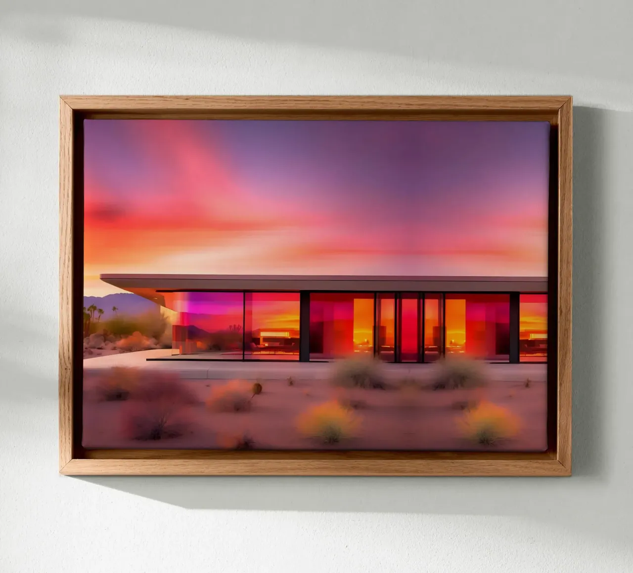 Californian Vibes tela con Cornice a cassetta da ICONICA Art Studio
