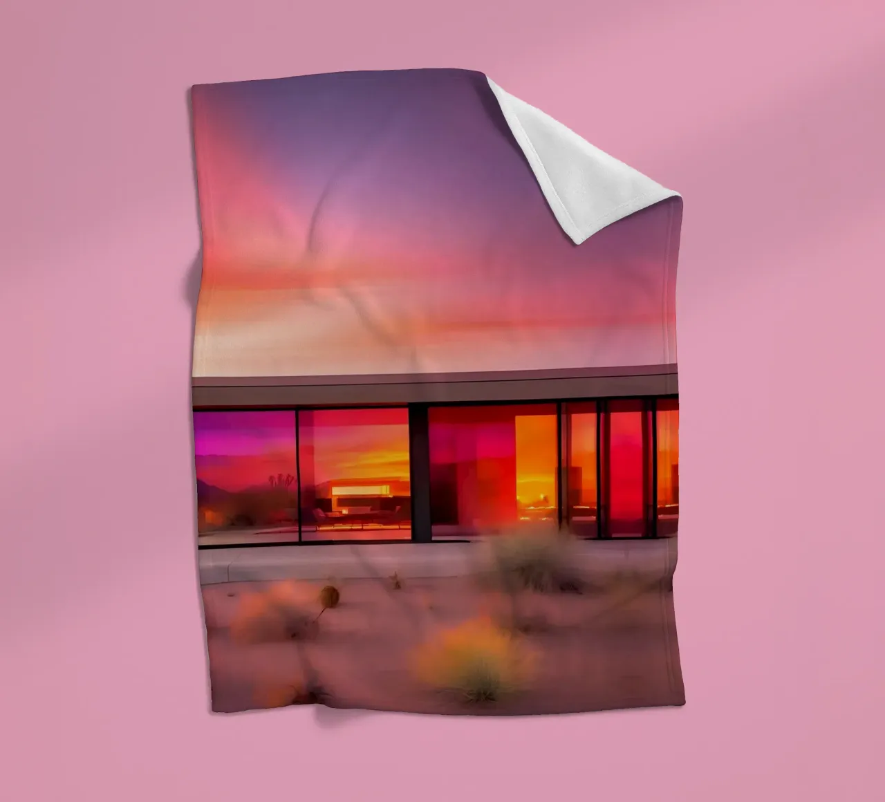 Californian Vibes coperta in pile da ICONICA Art Studio